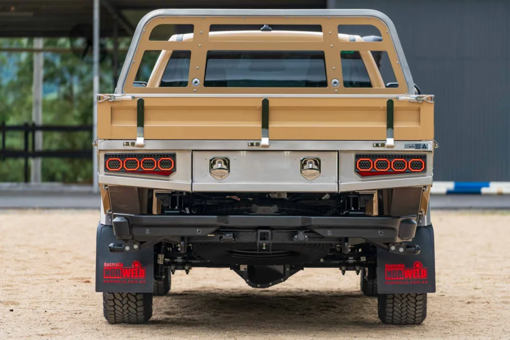 Ford Super Duty with Elite tray rear